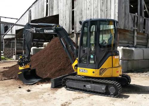 John Deere 35D mini excavator