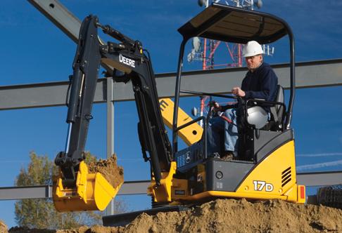 powerful John Deere 17D mini excavator